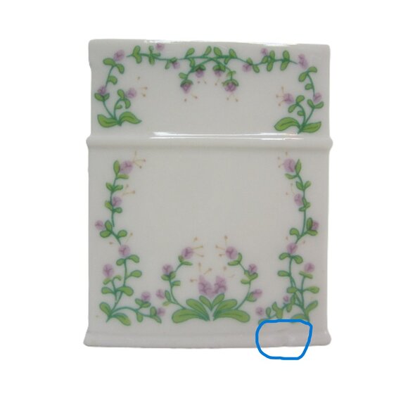 Lenox Spice Village Marjoram BOTTOM ONLY Spice Jar Lid Cottage House Ceramic - Picture 2 of 6